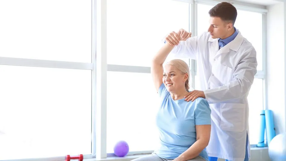 Arm or Shoulder Elderly Woman with PT Arm or Shoulder Elderly Woman with PT